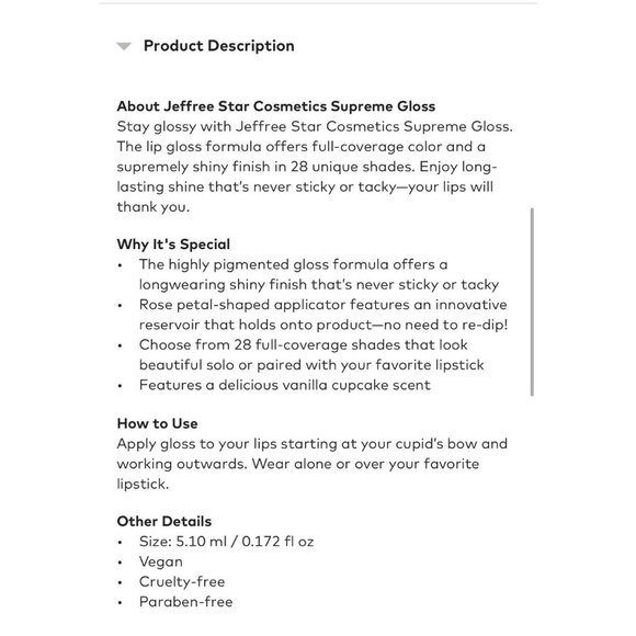 Jeffree Star Supreme Gloss Celebrity Skin 5.1ml  Long-Lasting Full-Coverage Shin - Picture 6 of 7